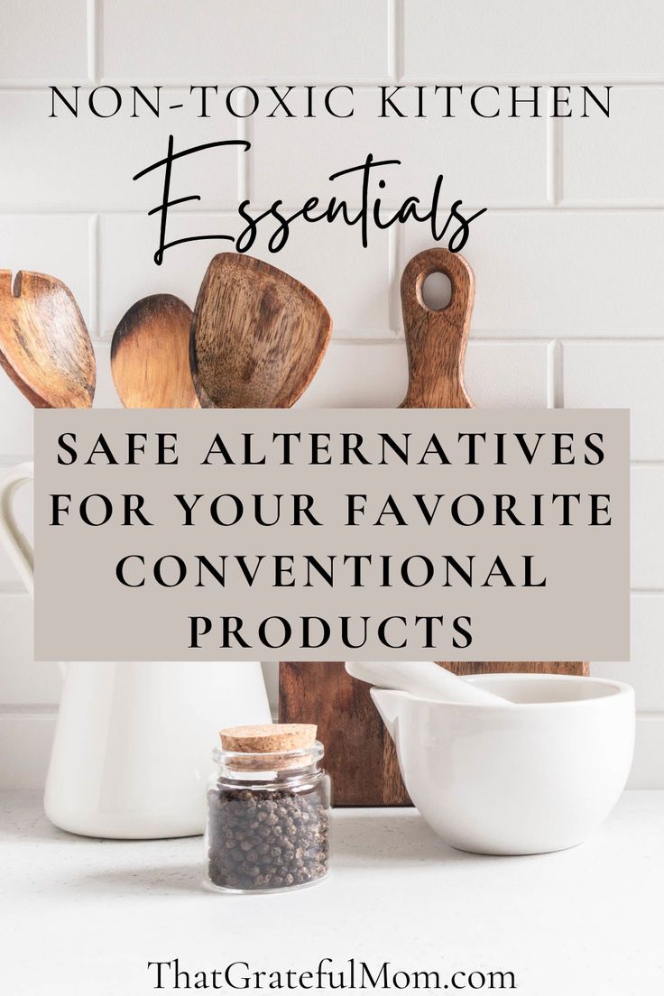 Non-toxic kitchen alternatives for all your favorite conventional products. Homemaker Schedule, Non Toxic Cookware, Happy Homemaking, Nontoxic Cleaning, Laundry Detergent Recipe, Chemical Free Living, Toxic Cleaning Products, Plastic Food Containers, Healthy Oils