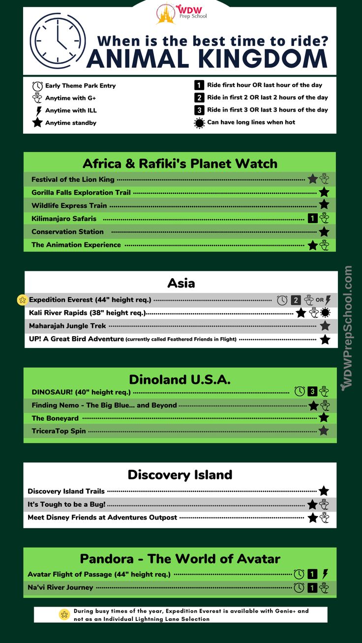 an info sheet with different types of animals and their names in green, black and white