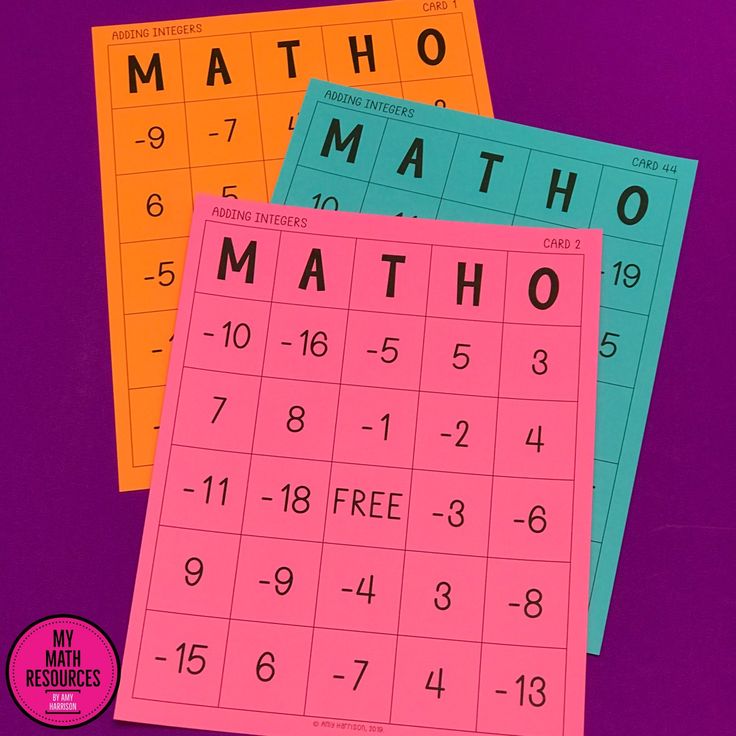 three math mats with numbers and times on them