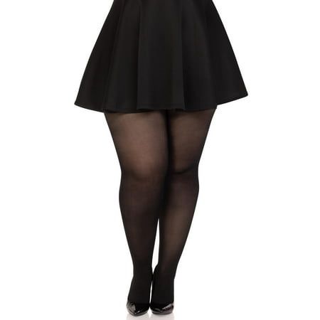 Perfect addition to all your sassy looks! Add these opaque sheer to the waist pantyhose with a cotton crotch for comfort and breathability. Black. Plus size fits most queen sizes. Hips 42-56 in, inseam 36.5 in, waist 36-44 in, weight 165-275 lbs. Size: 16-20.  Gender: female.  Age Group: adult. Black Panty Hose With Heels, Plus Size Tights, Panty Hose, Black Plus Size, Black Pantyhose, Leg Avenue, Plus Size Fits, Halloween Accessories, Gothic Outfits