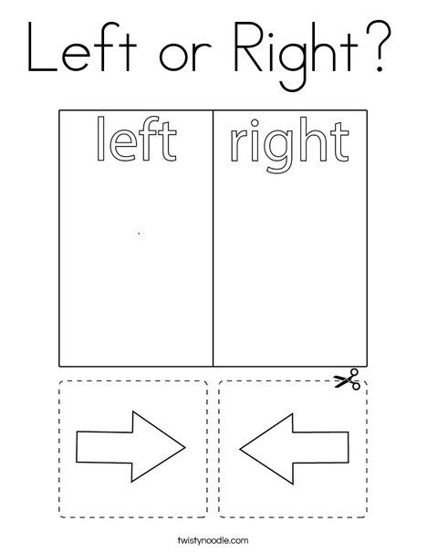 the left or right hand letter worksheet is shown with an arrow pointing to it