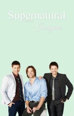 three men standing next to each other in front of a green background with the words supernatural