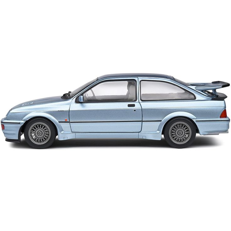 a blue car is shown on a white background