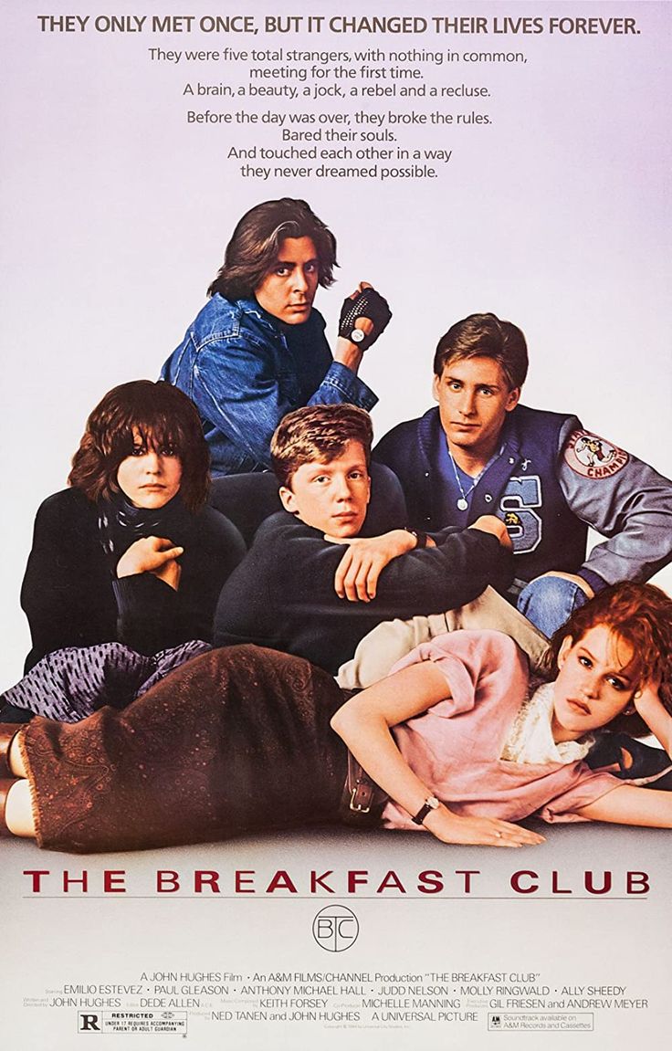 a movie poster for the breakfast club