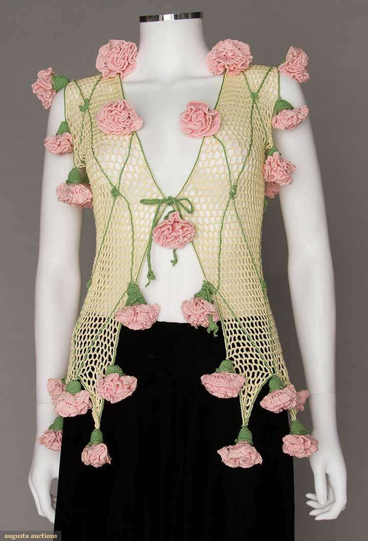 a mannequin with pink flowers on it's chest