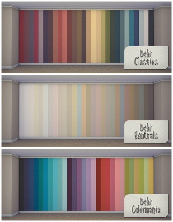 three shelves filled with different colors of paint