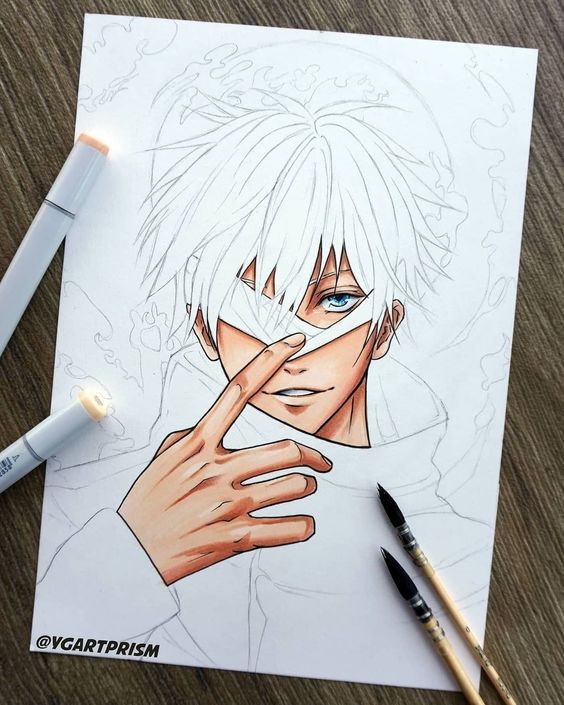 How To Draw Gojo Satoru Jujutsu Kaisen How To Draw An - vrogue.co