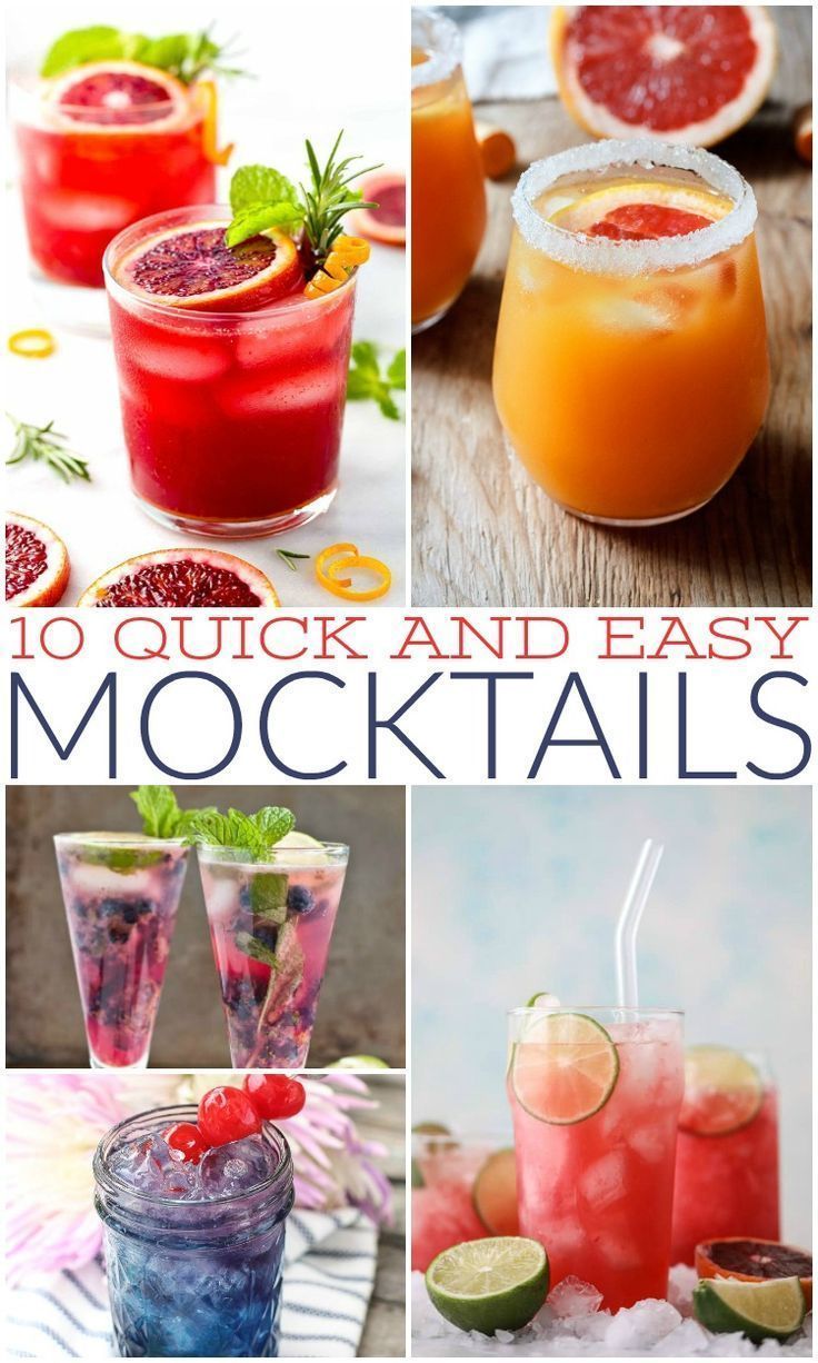 10 quick and easy mock cocktails to make at home or on the go with friends