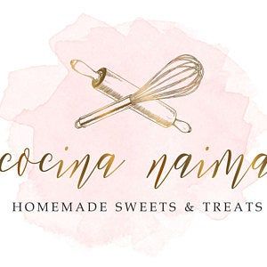 the logo for cecilia nanna's homemade sweets and treats, featuring whisks