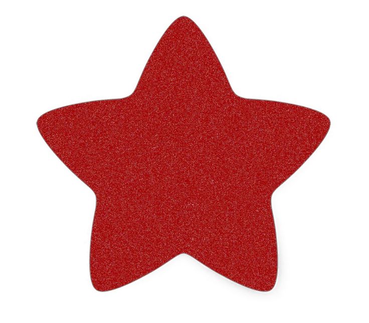 a red star on a white background