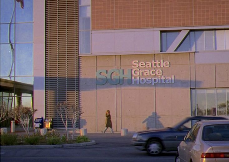 cars are parked in front of the seattle state grace hospital