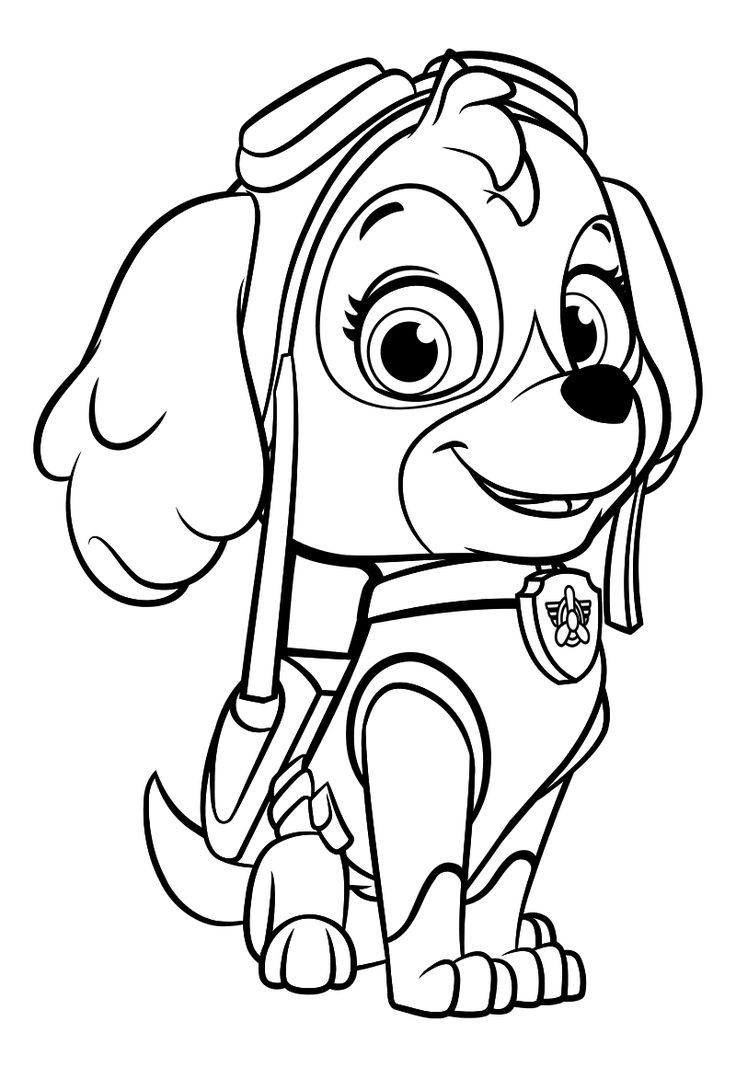 the paw patrol coloring pages for kids