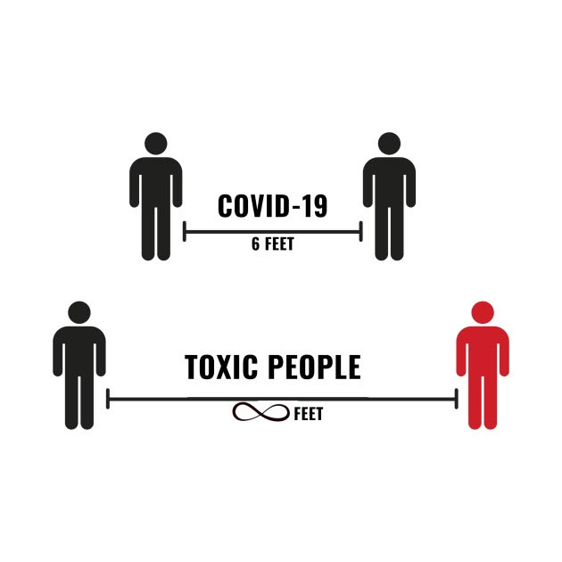 two people are shown with the words covidd - 19 and 6 feet