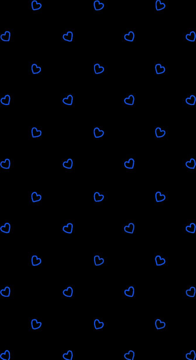 blue hearts on a black background