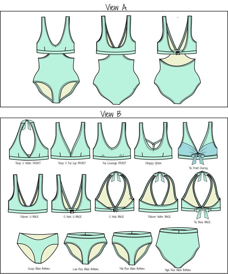 the different types of swimsuits and how to use them for your body shape