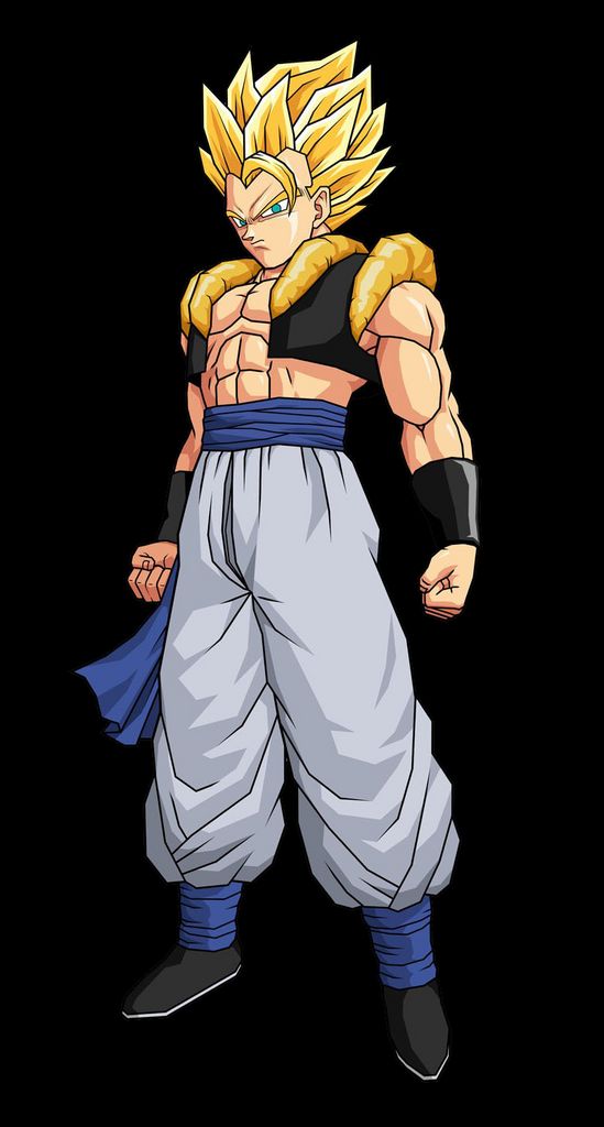 gohan from dragon ball super saiyans is standing in front of a black background