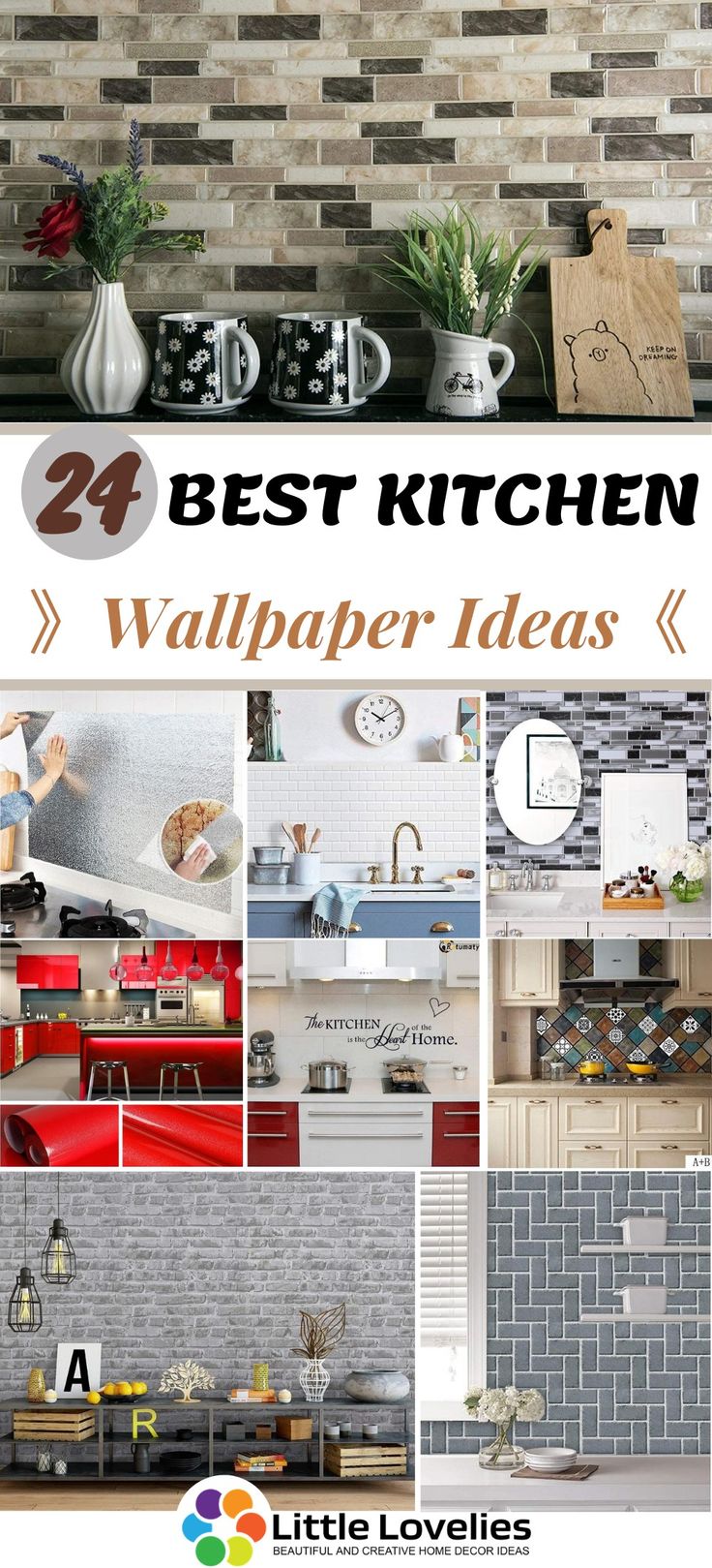 the best kitchen wallpaper ideas that are easy to follow in this post - it - yourself guide