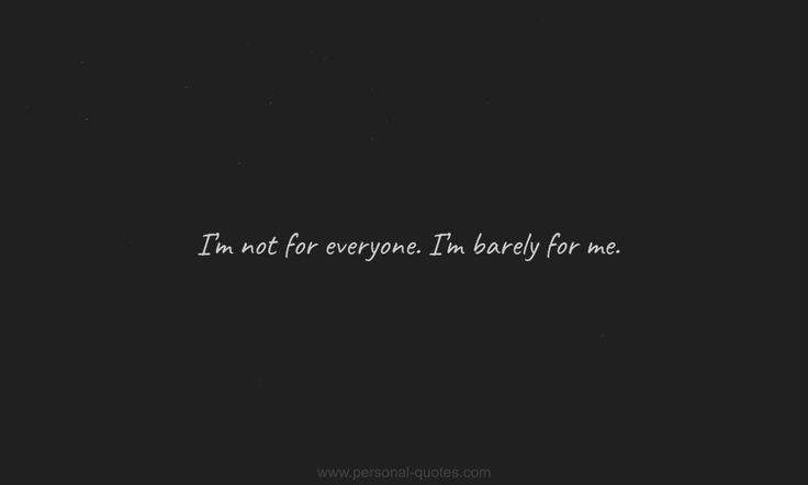 a black background with the words i'm not for everyone i'm lovely for me