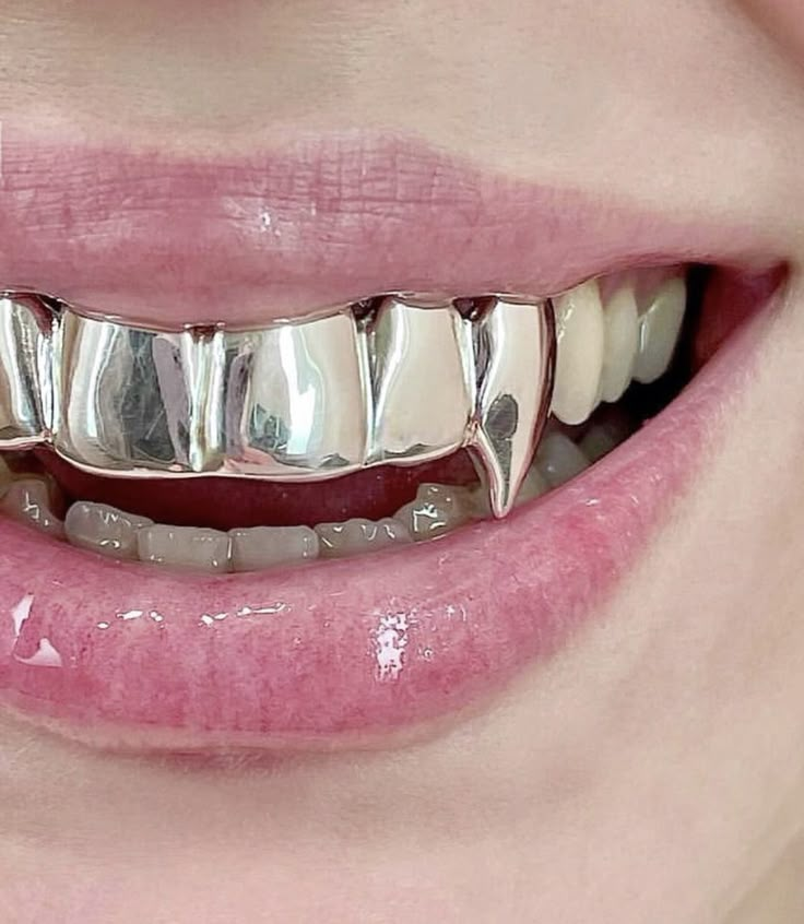 Vampire Grillz, Morbius The Living Vampire, Fang Grillz, Teeth Gems, Silver Grillz, Grillz Teeth, Gold Tooth, Diamond Teeth, Midnight Cowboy