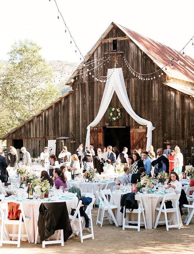 barn reception Log Cabin Wedding, Cabin Wedding, Barn Reception, Southern California Wedding, Glass Of Champagne, The Modern Bride, Ceremony Decor, Green Wedding Shoes, Reception Decor