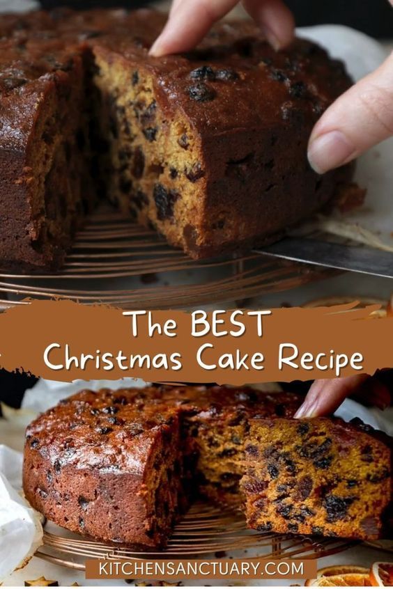 the best christmas cake recipe is made with chocolate chip cookies and orange zests