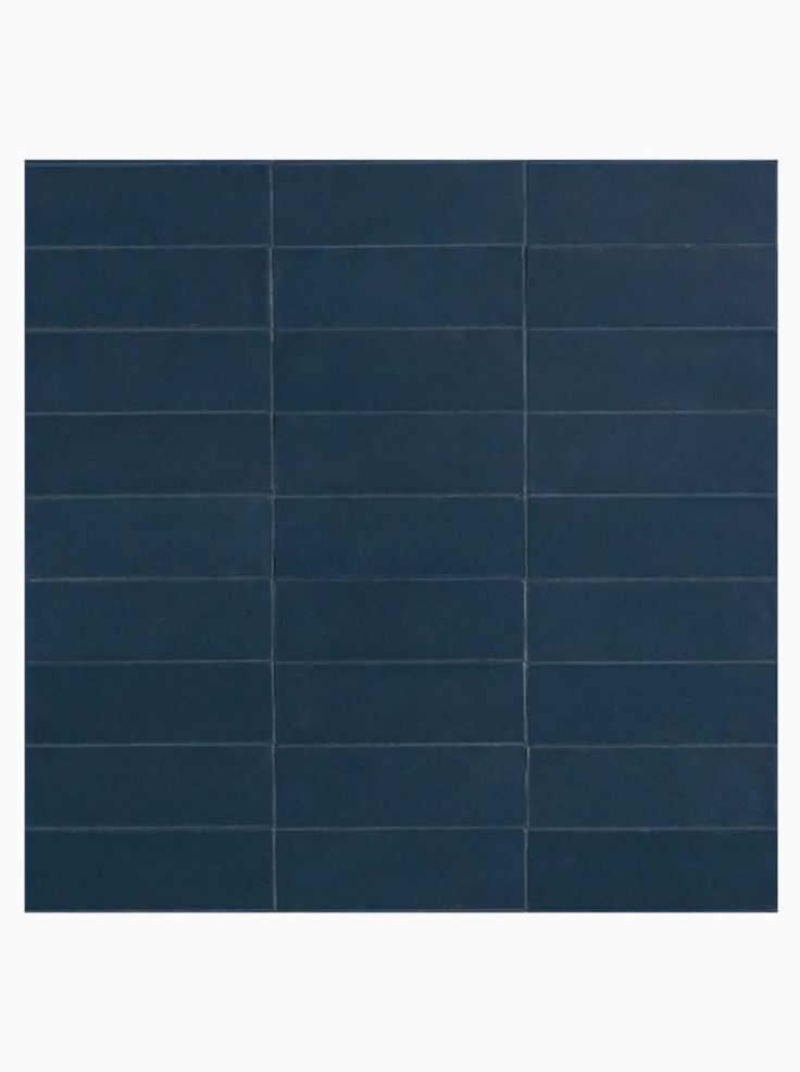 a dark blue tile wall with horizontal lines