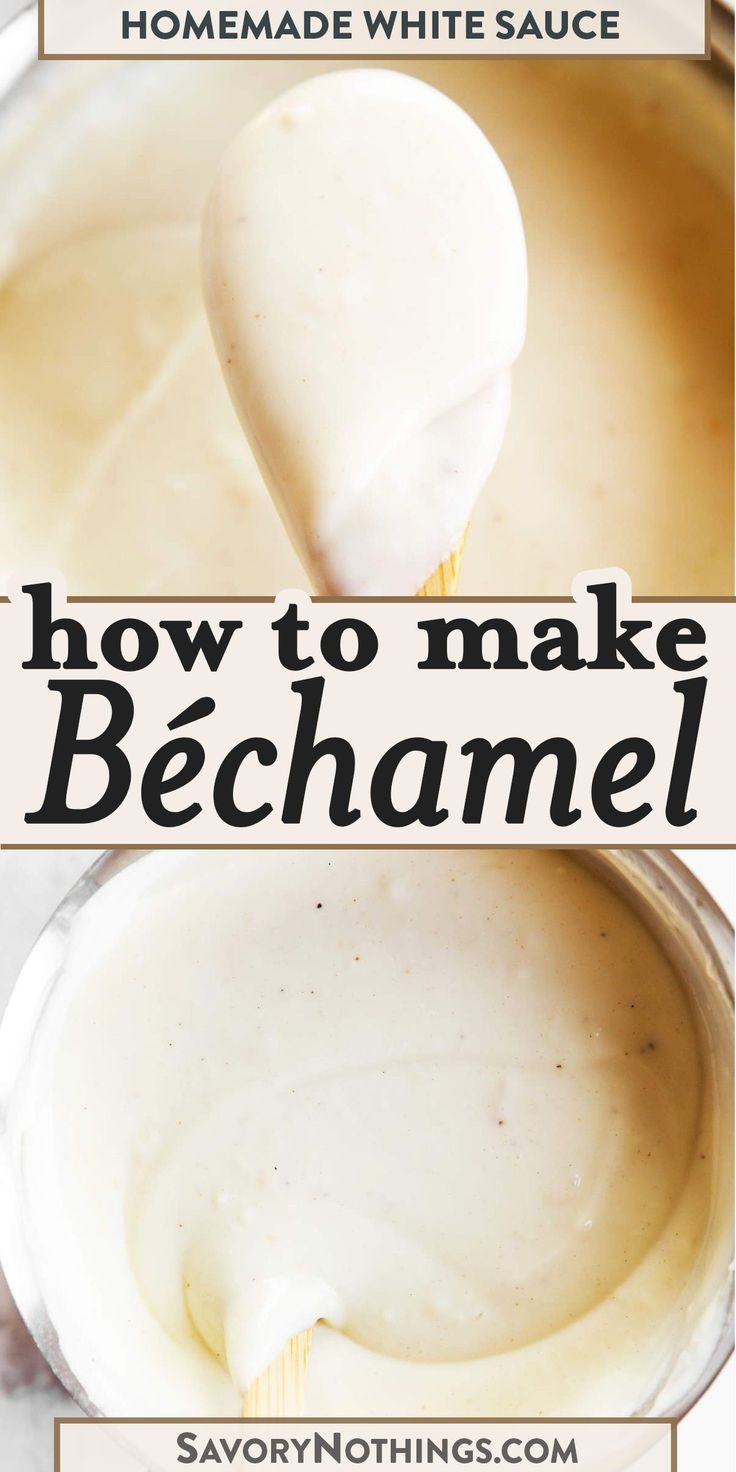 how to make bechamel with homemade white sauce