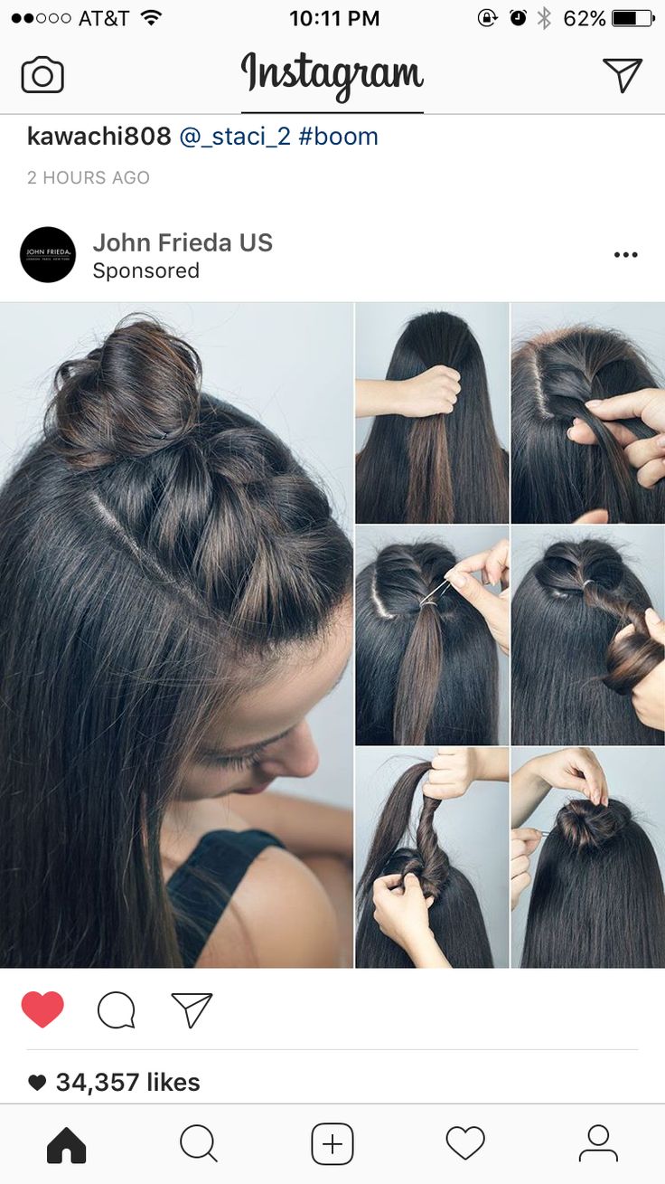 Penteados Easy To Do Hairstyles, Braided Top Knots, Short Hair Bun, Pinterest Hair, Peinados Fáciles Para Cabello Corto, Penteado Cabelo Curto, Homecoming Makeup, Medium Length Hair Cuts, Diy Hairstyles