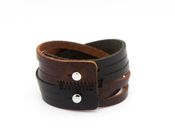 Brown and black cuff brown leather cuff leather cuff Brown Leather Bracelet With Waxed Finish, Brown Leather Cuff Bracelets, Modern Brown Cuff Bracelet As A Gift, Brown Cuff Bracelet With Waxed Finish As Gift, Brown Waxed Finish Cuff Bracelet As Gift, Modern Leather Cuff Bracelet, Brown Everyday Cuff Bracelet, Brown Waxed Finish Cuff Bracelet For Gift, Brown Cuff Bracelet With Waxed Finish For Gift