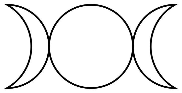 an image of three circles with one half in the middle and two at the top