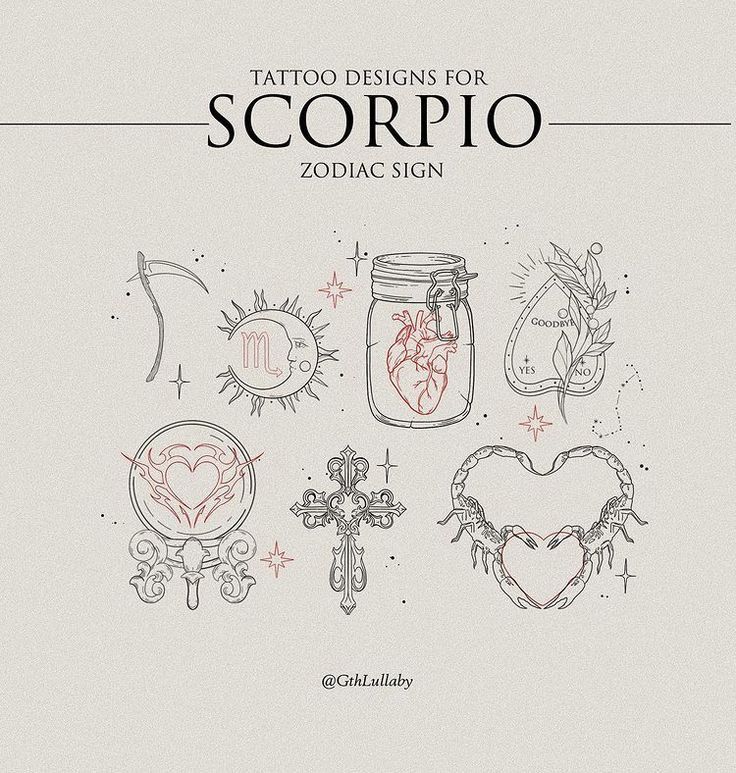 tattoo designs for scorpio zodiac sign