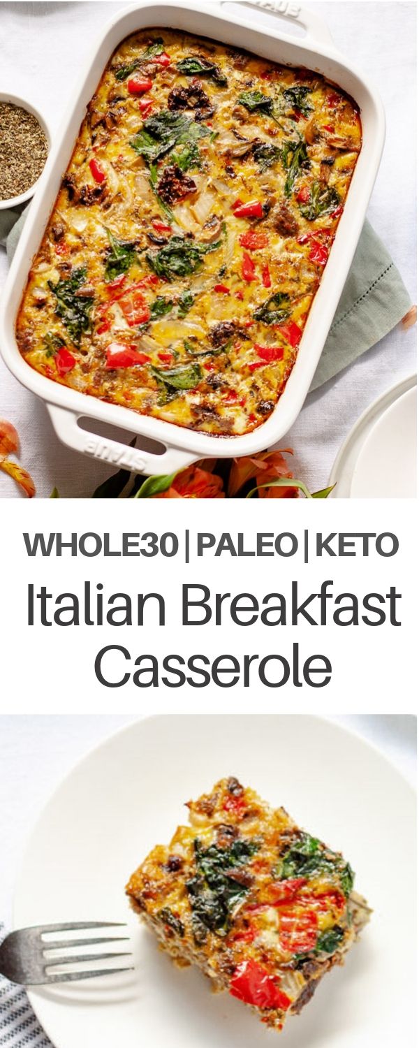 a casserole with vegetables and cheese in it on a plate next to a fork