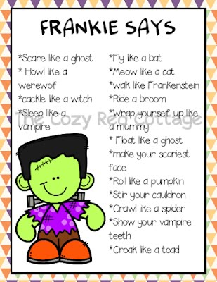 a poster with the words frankie says and an image of a cartoon character in purple