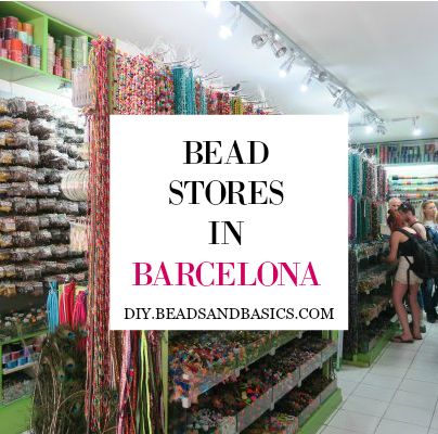 people shopping in a store with text reading bead stores in barcelona