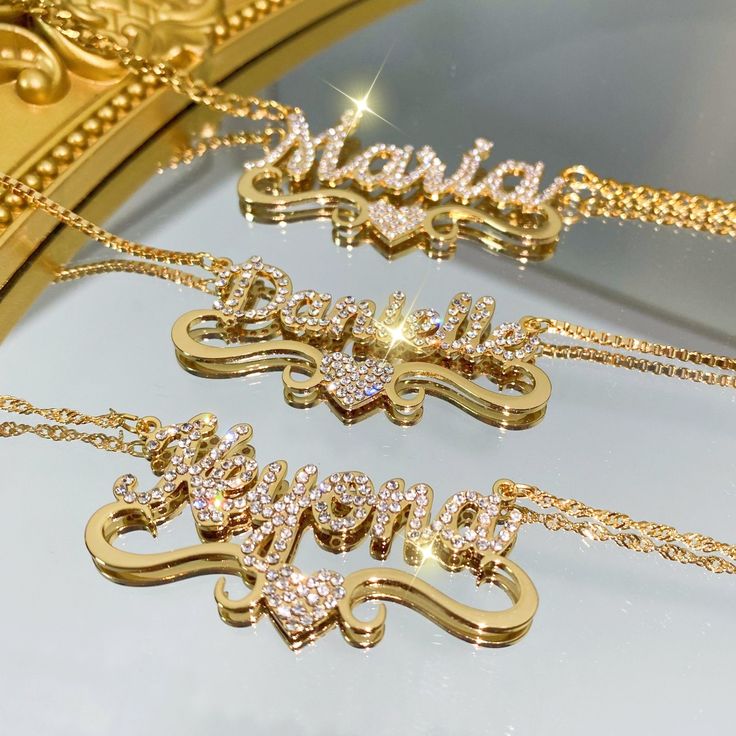 Custom Diamond Name Necklace, 14k Gold Name Necklace,Name Necklace,Bling Name Necklace,Personalized Neckalce,Iced Out Jewelry,Christmas Gift 💕------------------------------------------ Introducing the Diamond Name Plate Necklace, a stunning and luxurious accessory that combines the elegance of a nameplate with the timeless allure of diamonds. Crafted with the utmost care and attention to detail, this necklace features a sleek and modern nameplate pendant that is adorned with a dazzling array of Luxury Diamond Jewelry With Name Detail, Gold Clavicle Chain Necklace For Anniversary, Custom Gold Necklace For Valentine's Day, Valentine's Day Gold Custom Necklace, Gold Name Necklace With Clavicle Chain For Anniversary, Gold Nameplate Necklace For Christmas, Gold Name Necklace For Wedding And Christmas, Nameplate Necklace For Christmas Anniversary, Gold Necklace For Christmas Anniversary