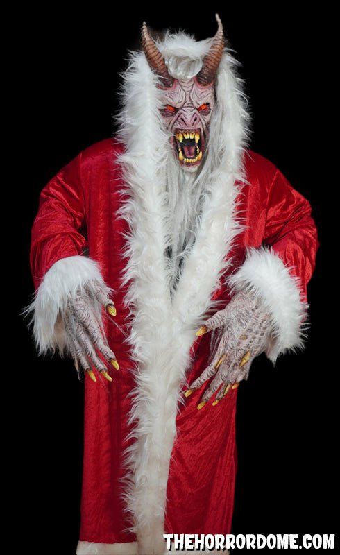 Krampus HD Studios Pro Costume Krampus Costume, Zombie Decorations, Creepy Masks, Zombie Mask, Vampire Costumes, Monster Costumes, Alien Costume, Haunted House Props, Creepy Decor