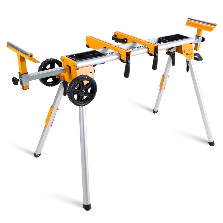 two work benches with wheels attached to them on top of each other in front of a white background