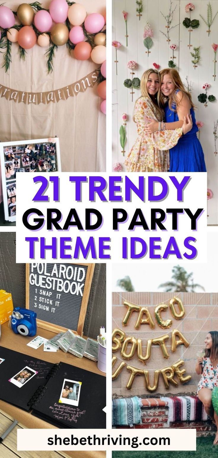 Graduation Party themes Graduation Party Themes 2024, Graduation Party Themes For Girls Ideas, 2024 Grad Party Ideas, Graduation Party Ideas Simple, Trendy Graduation Party Ideas, Graduation Party Ideas Girl, Class Of 2024 Graduation Party, Grad Themes, Senior Party Themes