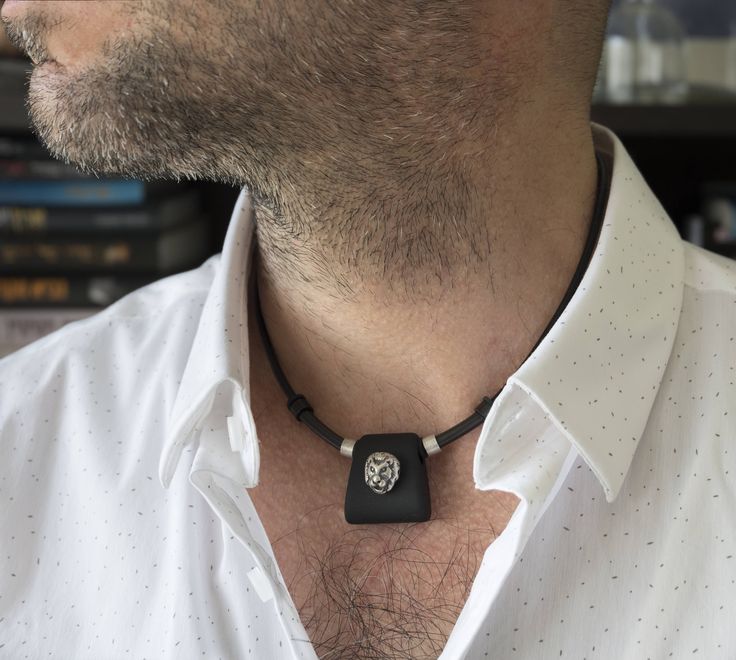 Men's Necklace - Men's Choker Necklace - Men's Leather Necklace - Men's Jewelry - Men's Gift - Boyfriend Gift - Husband Gift - Gift For Dad by MensJewelryByMagoo on Etsy https://www.etsy.com/il-en/listing/570874779/mens-necklace-mens-choker-necklace-mens Mens Choker Necklace, Men Choker, Mens Leather Necklace, Mens Chain Bracelet, Beautiful Chokers, Big Men Fashion, Leather Choker Necklace, Jewelry Boutique, Casual Jewelry