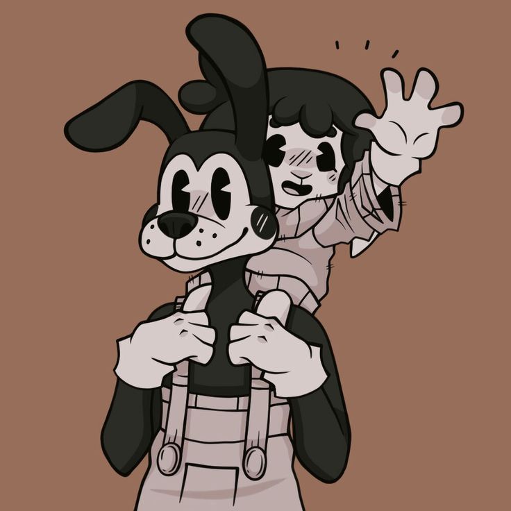 an image of a cartoon character holding another character in his arms and giving the peace sign