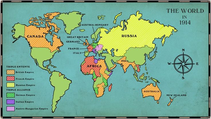 an old world map with all the countries and their names on it's side