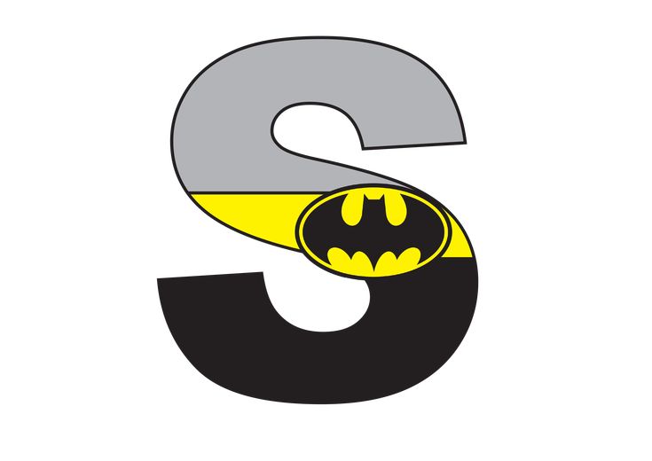 the letter s with a batman symbol