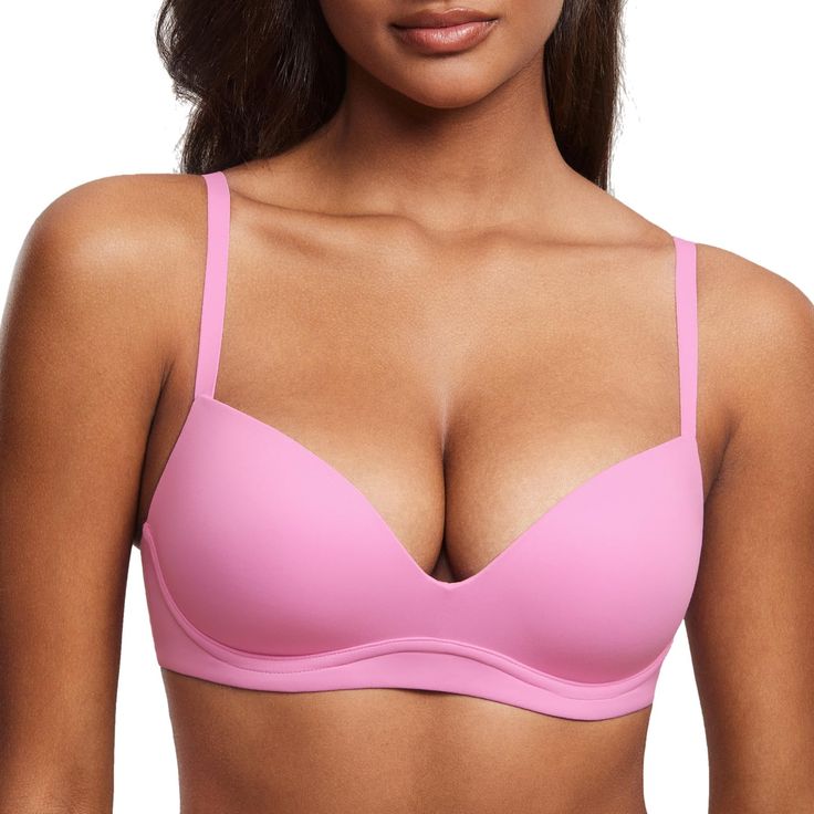 PRICES MAY VARY. Soft padded cups provide ultimate comfort and buttery touch Pushup padding offers great support and sexy cleavage No longline, no rolling up, ensure long time stay-put Convertible straps for criss cross and basic wear Plunging neckline designed for deep v clothing DOBREVA no underwire push up bras upgraded for much more comfort and support. Don't miss out! Best Amazon Push Up Bras, Pepper Bras, Best Push Up Bra, Pushup Bras, Pushup Bra, Push-up Bra, Bra For Women, Cute Bras Push Up, Best Bra