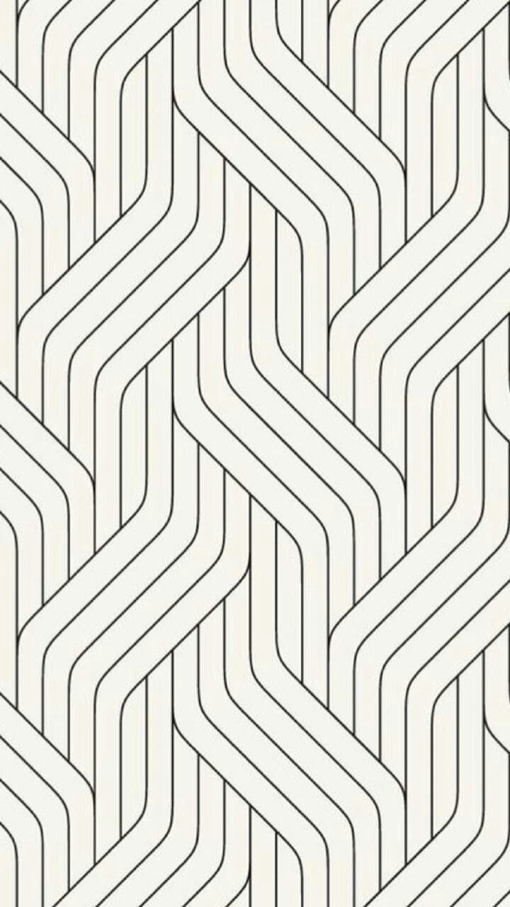 a black and white pattern with wavy lines