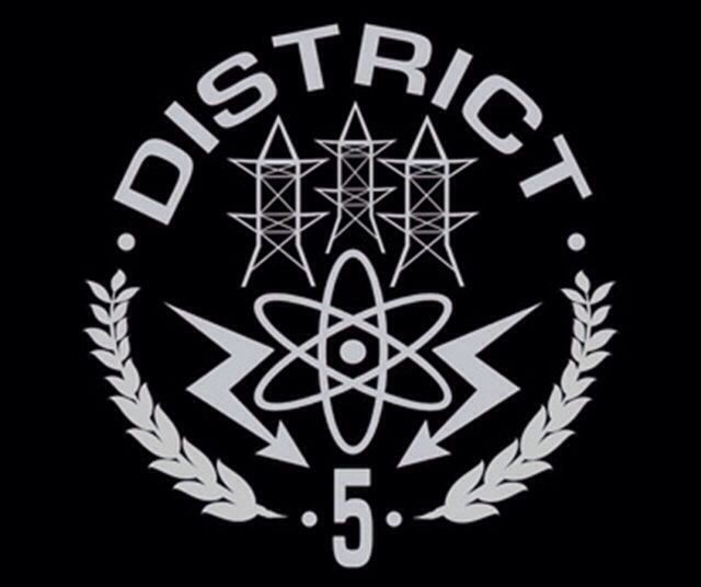 the logo for district 5 is shown