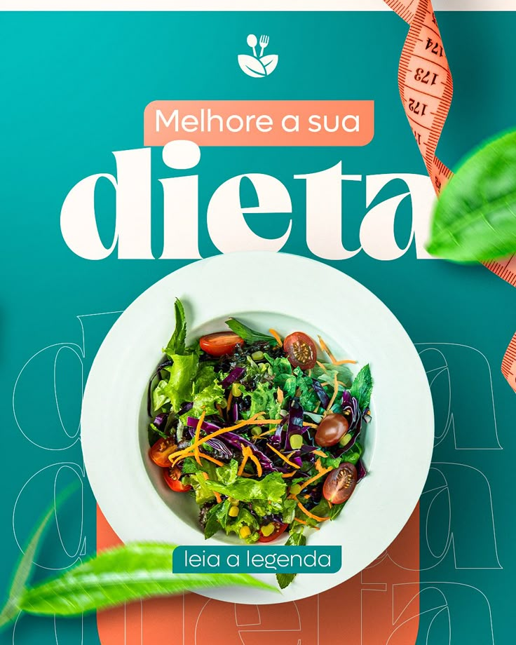 the cover of melhorea su dietta, with a salad in a white bowl