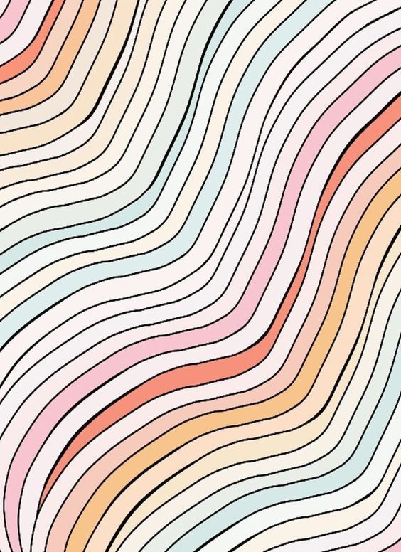 an abstract background with wavy lines in pastel colors