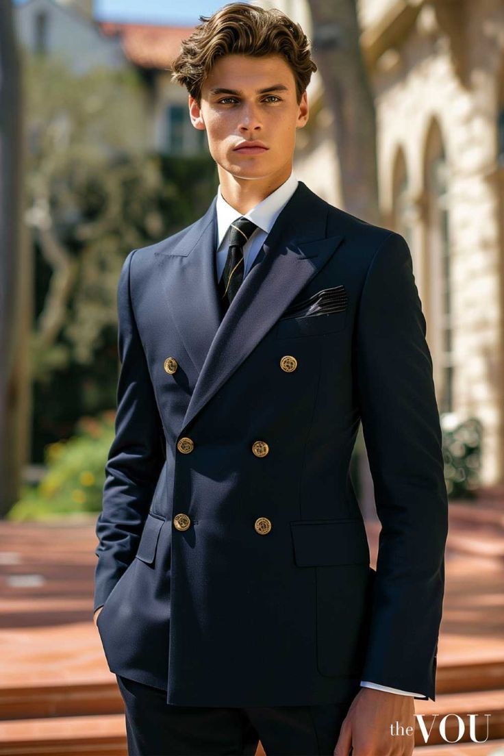 Aesthetic For Men, Wedding Suits Men Black, The Old Money Aesthetic, Stylish Mens Suits, Ralph Lauren Suits, Blue Suit Men, Black Suit Wedding, Classy Suits, Formal Men Outfit