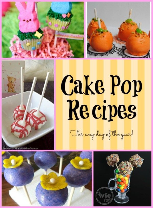 cake pop recipes from any of the years are easy to make and delicious for kids