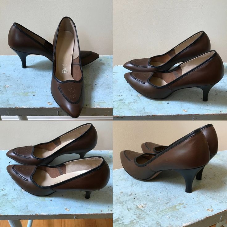 Cross Shoes, Men Mode, Saint Helena, Brown Accessories, Womens Pumps, Scallop Trim, Figure 8, Heel Caps, Gorgeous Shoes